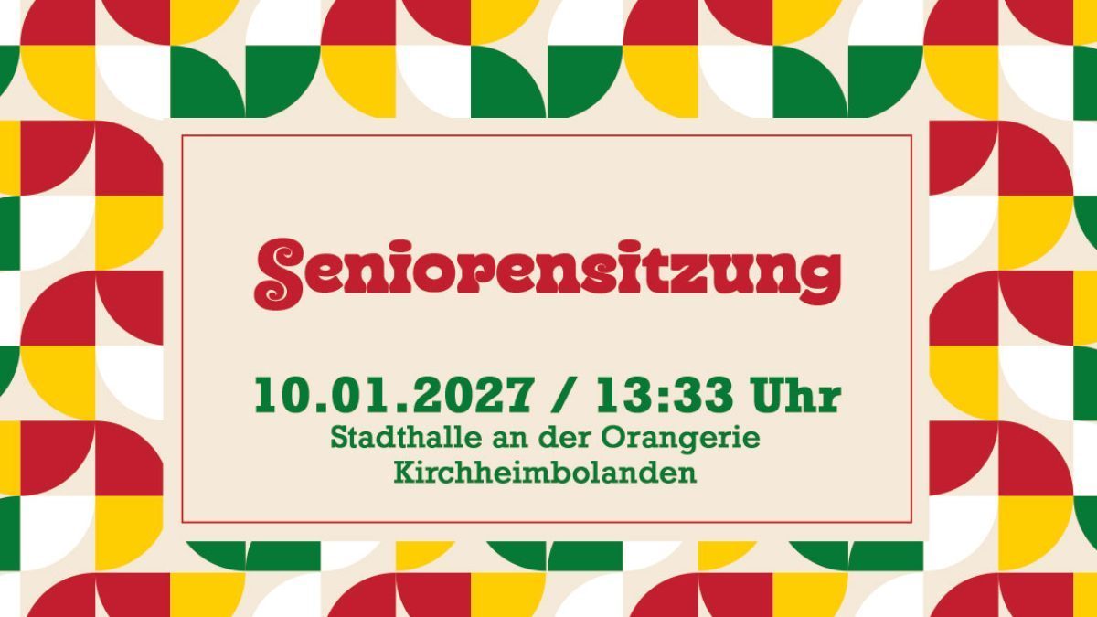 Plakat: Seniorensitzung